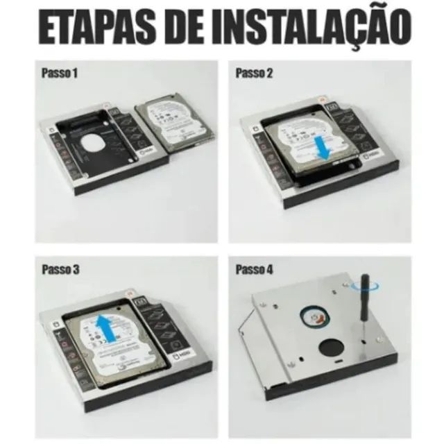 Gaveta Adaptador Caddy Para Ssd case Hd 12.7mm - Foto 6