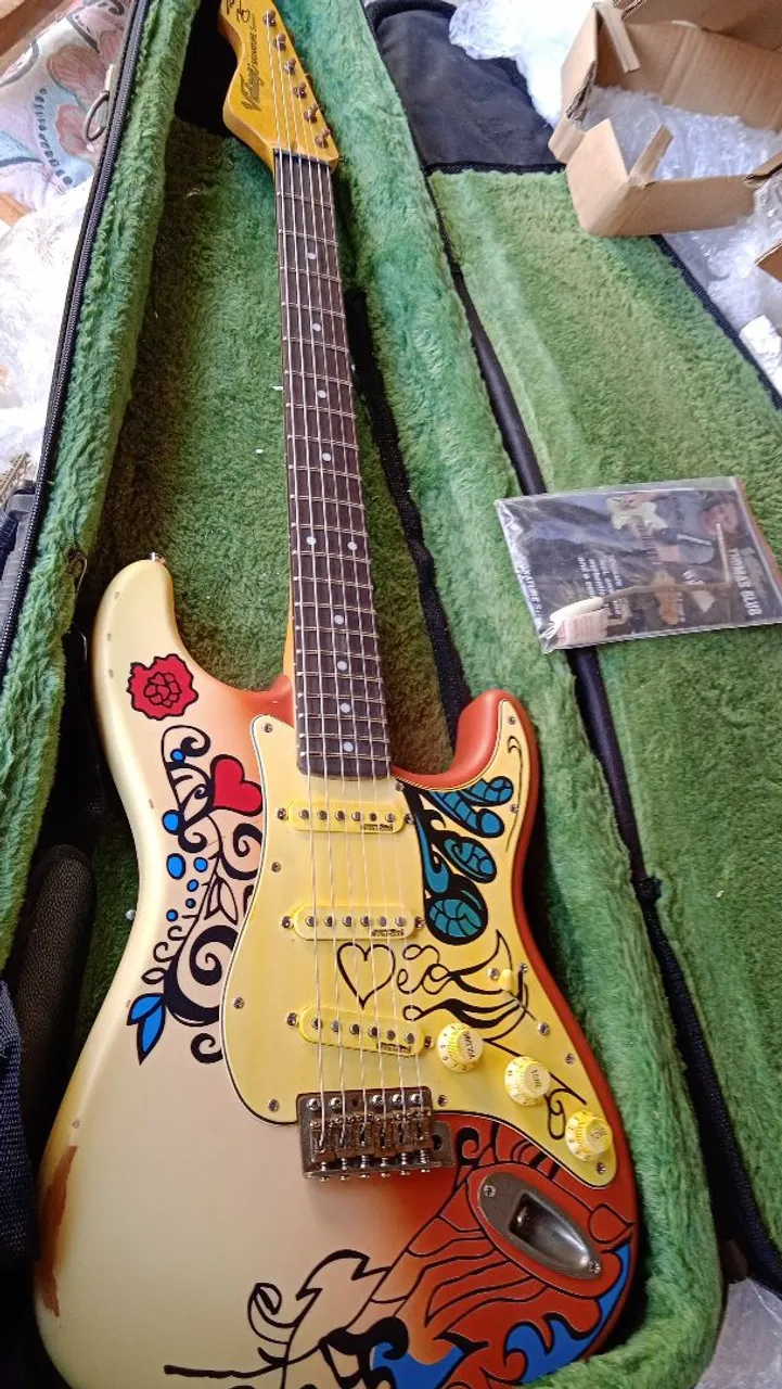 Guitarra Vintage Signature Thomas Blug v6mrhdx