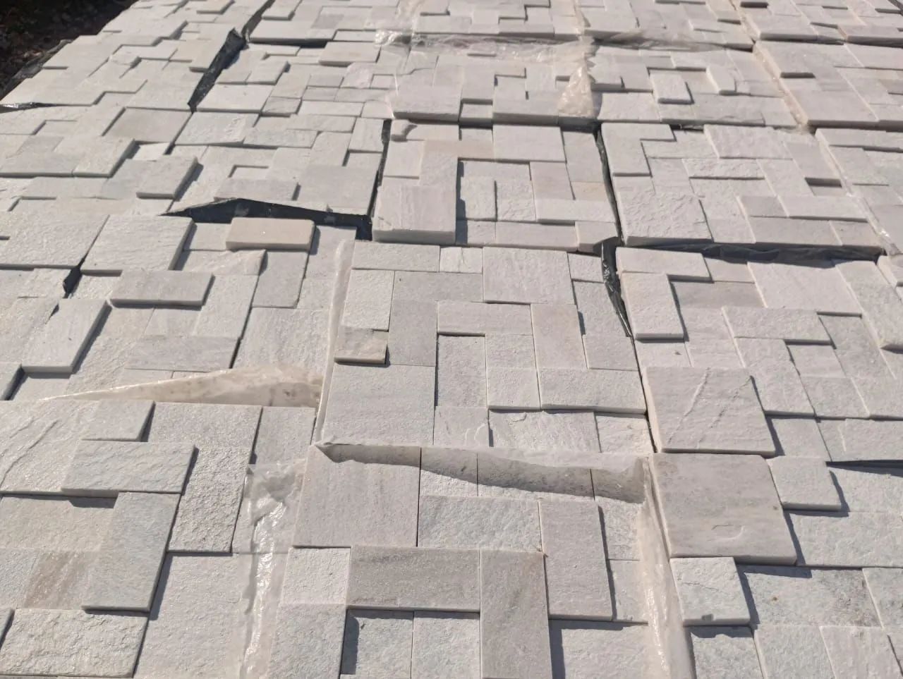 Mosaicos Pedras São Thomé Branco  - Foto 4