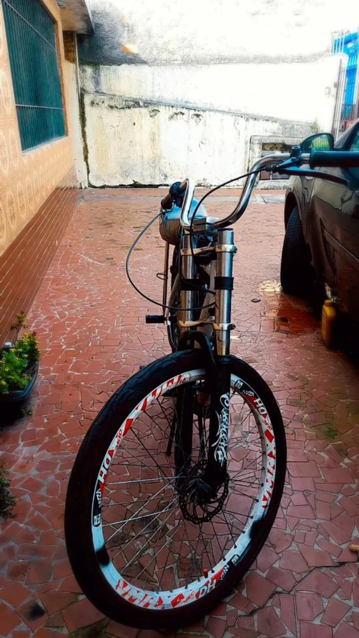 Bicicleta 80cc pretaparada aro26