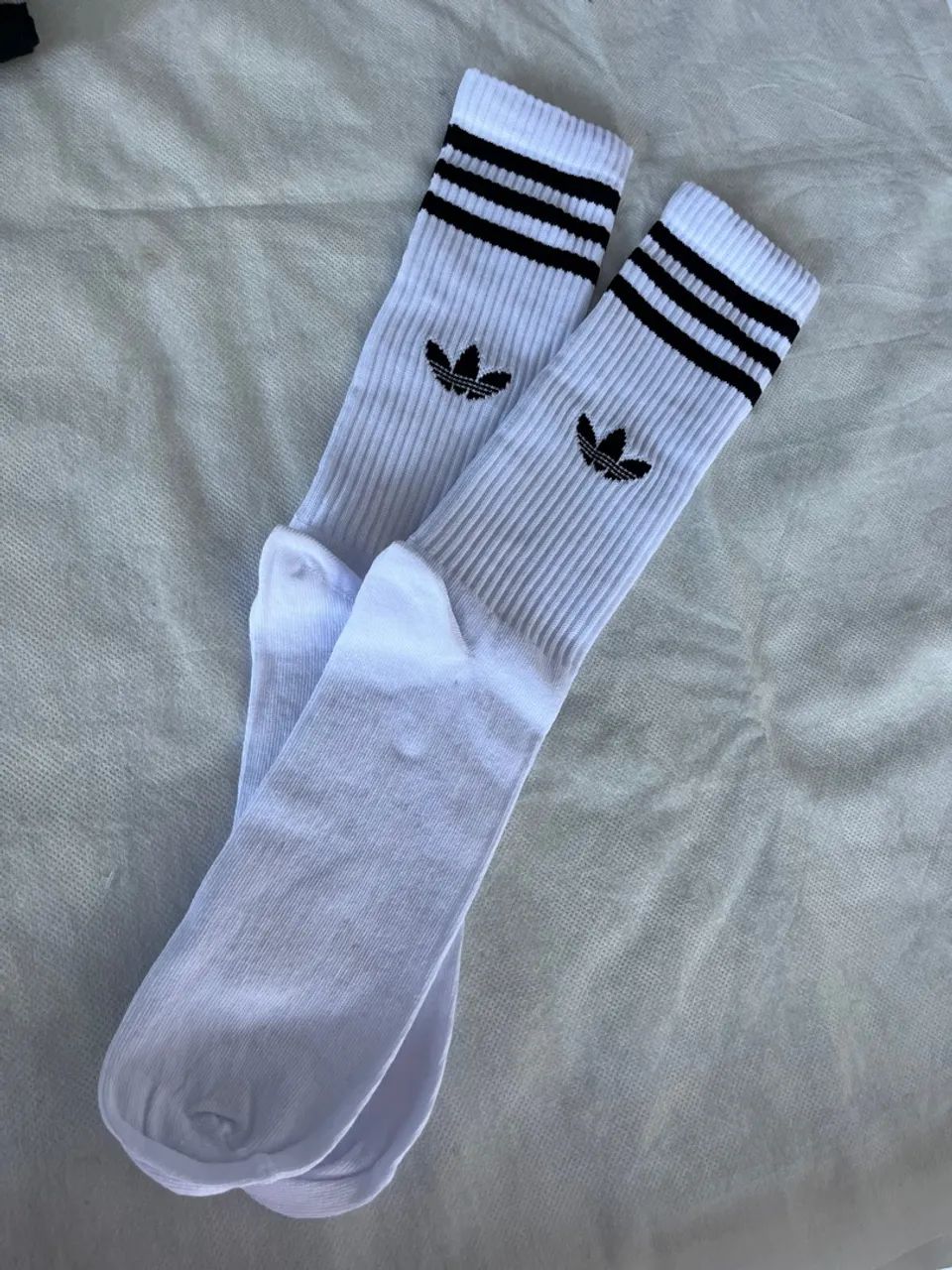 Meias Adidas Três Listras Hich Crew Originais  - Foto 3