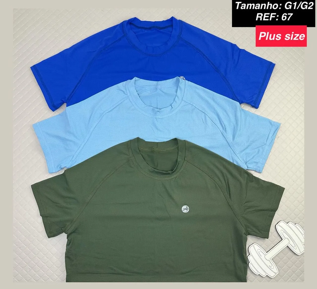 Camisetas Esportivas Plus Size - Cores Vibrantes