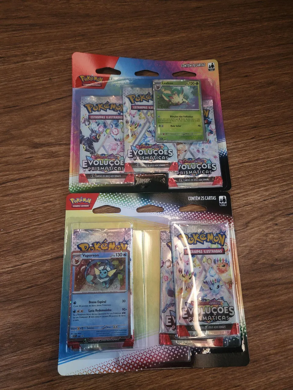 *RESERVADO* Kit Blister Evoluções Prismáticas 1x Quad e 1x Triple