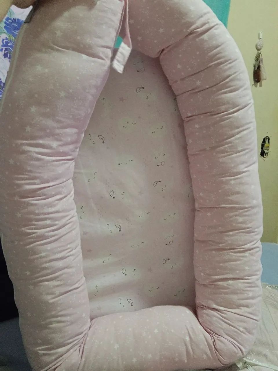 Ninho tipo Moisés para menina ROSA - Foto 3