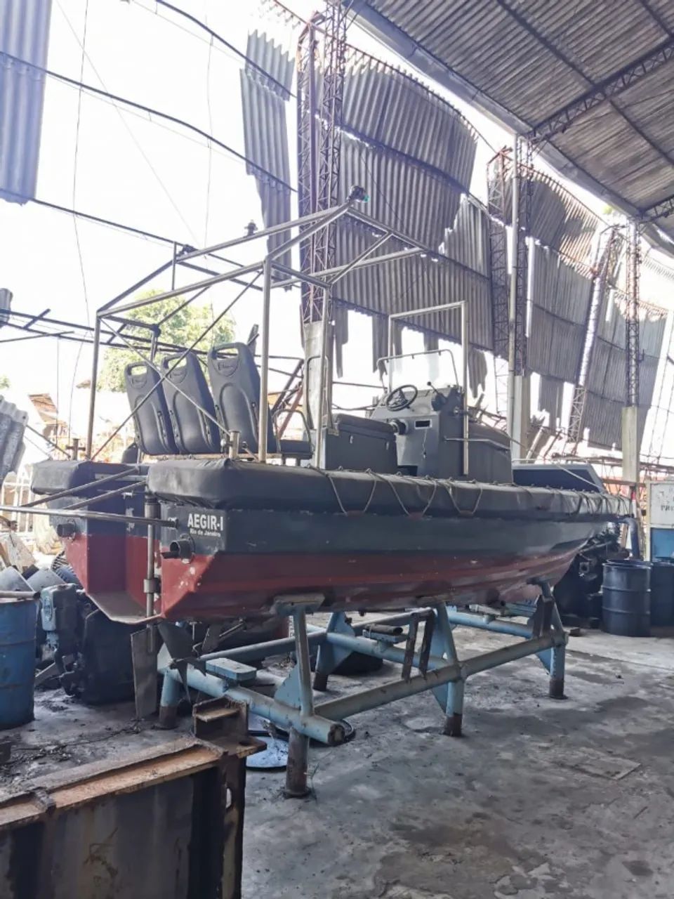 lancha de pesca troco em jet - Foto 3