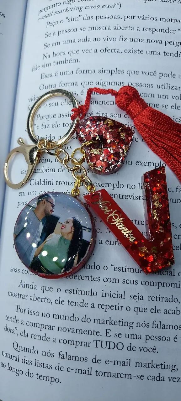 Chaveiro personalizado com nome e foto - Foto 5
