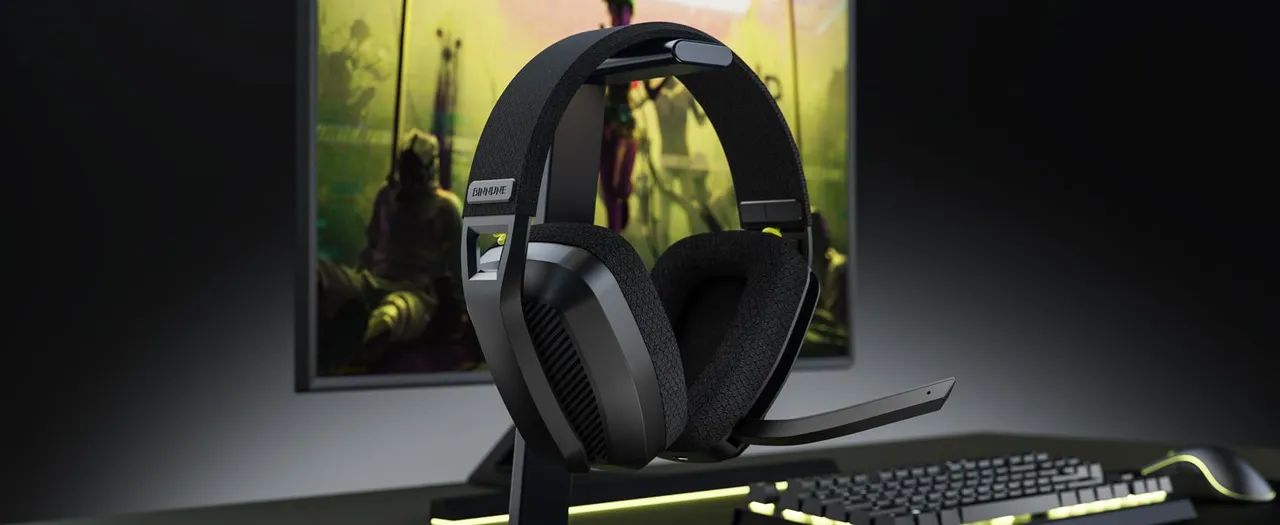 Headset Binnune Sem fio BW06, com microfone para PS5, PS4, PC, Mac, Playstation, Bluetooth - Foto 2