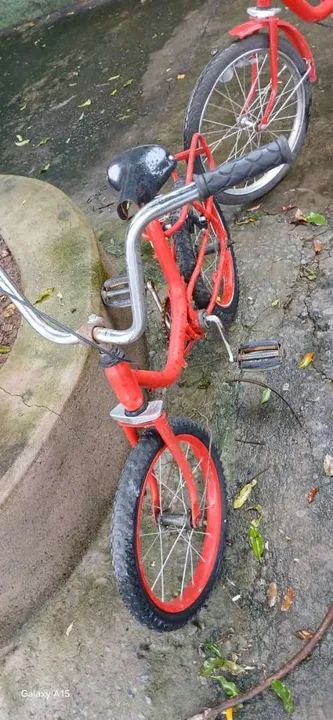 Bicicleta Monareta Monark Infantil Vermelha
