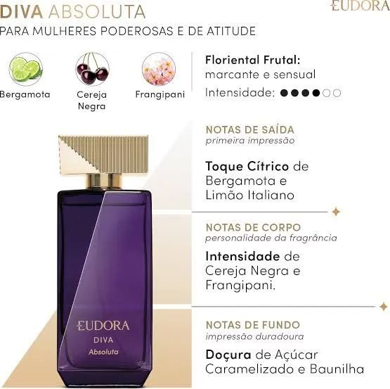 Perfume Eudora DIVA  " Absoluta " - 100ml - Foto 2