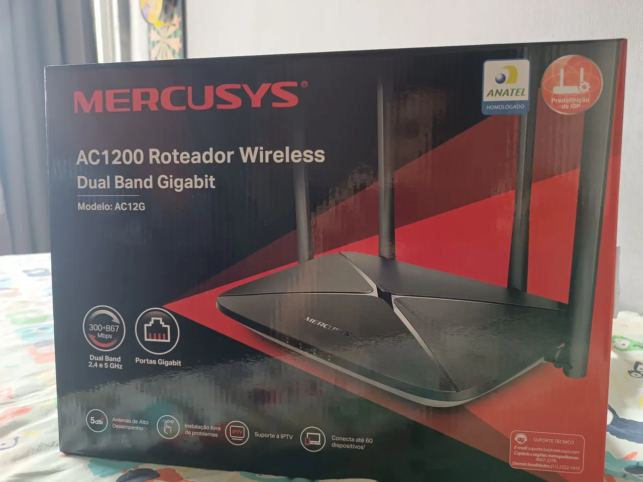 Roteador Wireless Mercusys AC12G - Dual Band Gigabit