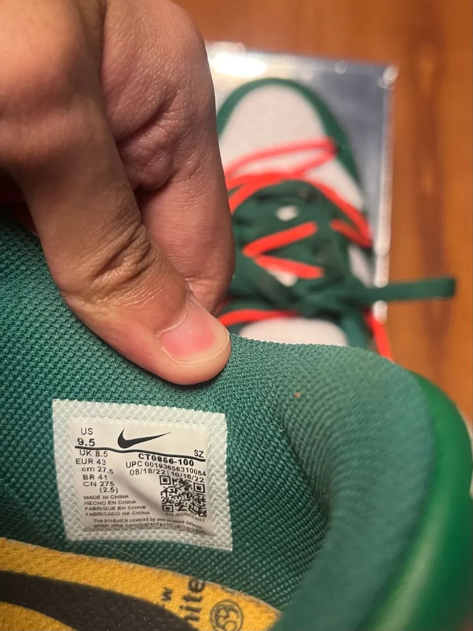 Nike Dunk x Off white Pine Green - Foto 5