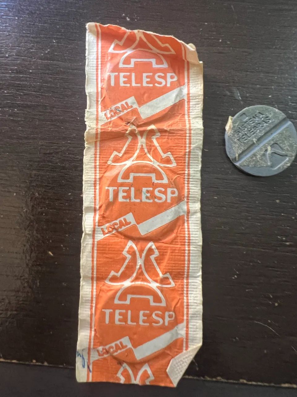 4 fichas telefônicas - Telesp