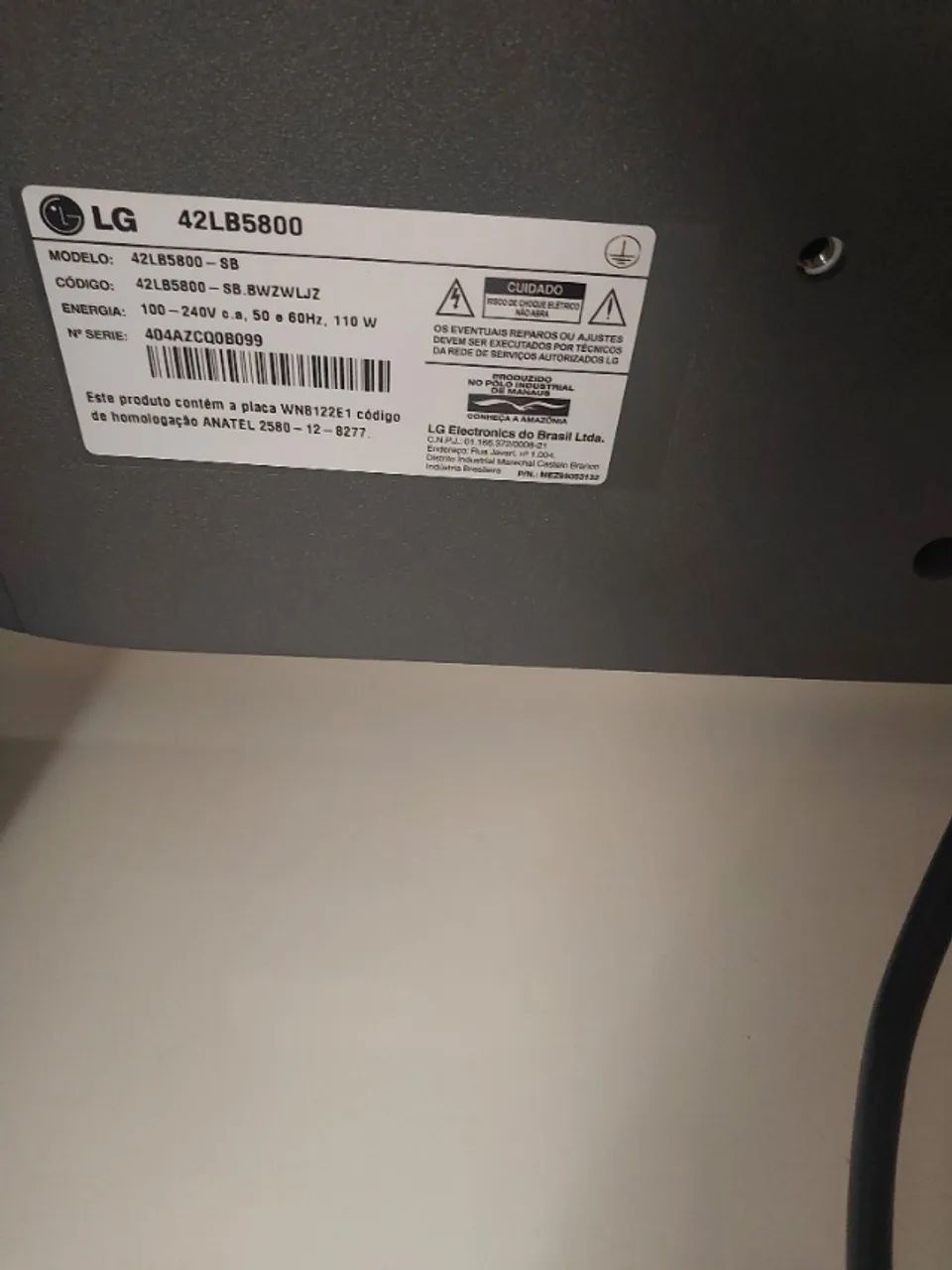 TV LG SMART LED TC42LB5800. FUNCIONANDO TUDO.  - Foto 3