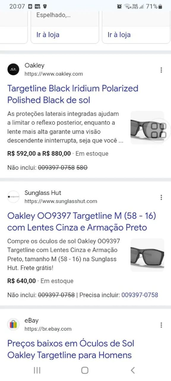 Oakley Targetline Black Iridium Polarizado - Foto 2