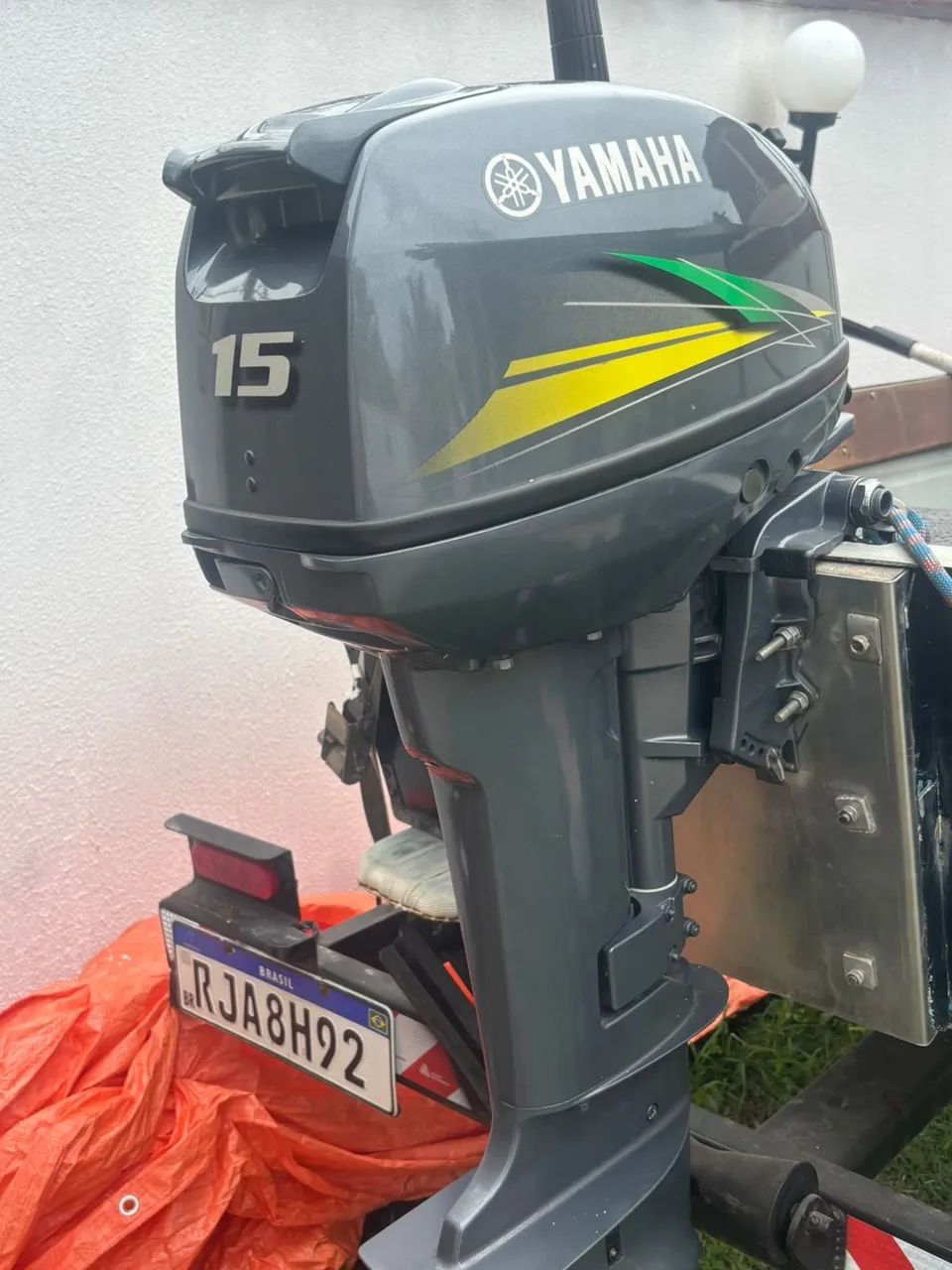 Barco de alumínio com motor novo - Foto 3