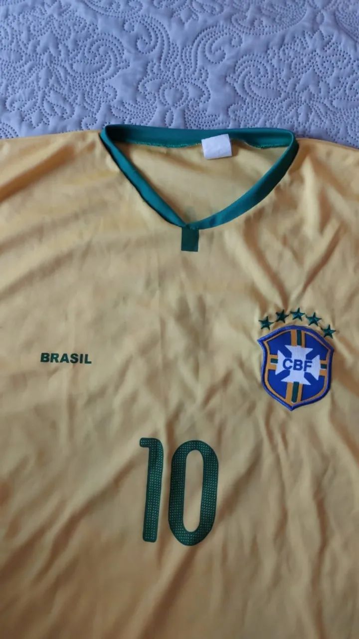 Camisa Brasil Neymar Jr 10 -  Tamanho M - Sem Marca - Seleção - Foto 3