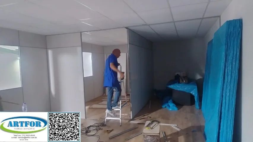 Eucatex Divisórias para Escritório e Salas Comerciais. Divisórias Eucatex bom Montagem. - Foto 4