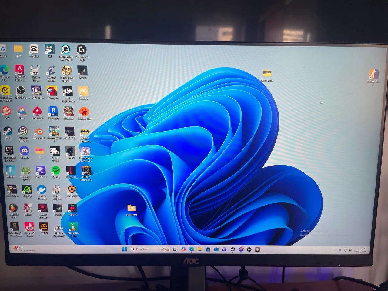 Monitor Aoc 144 hz 24 polegadas 