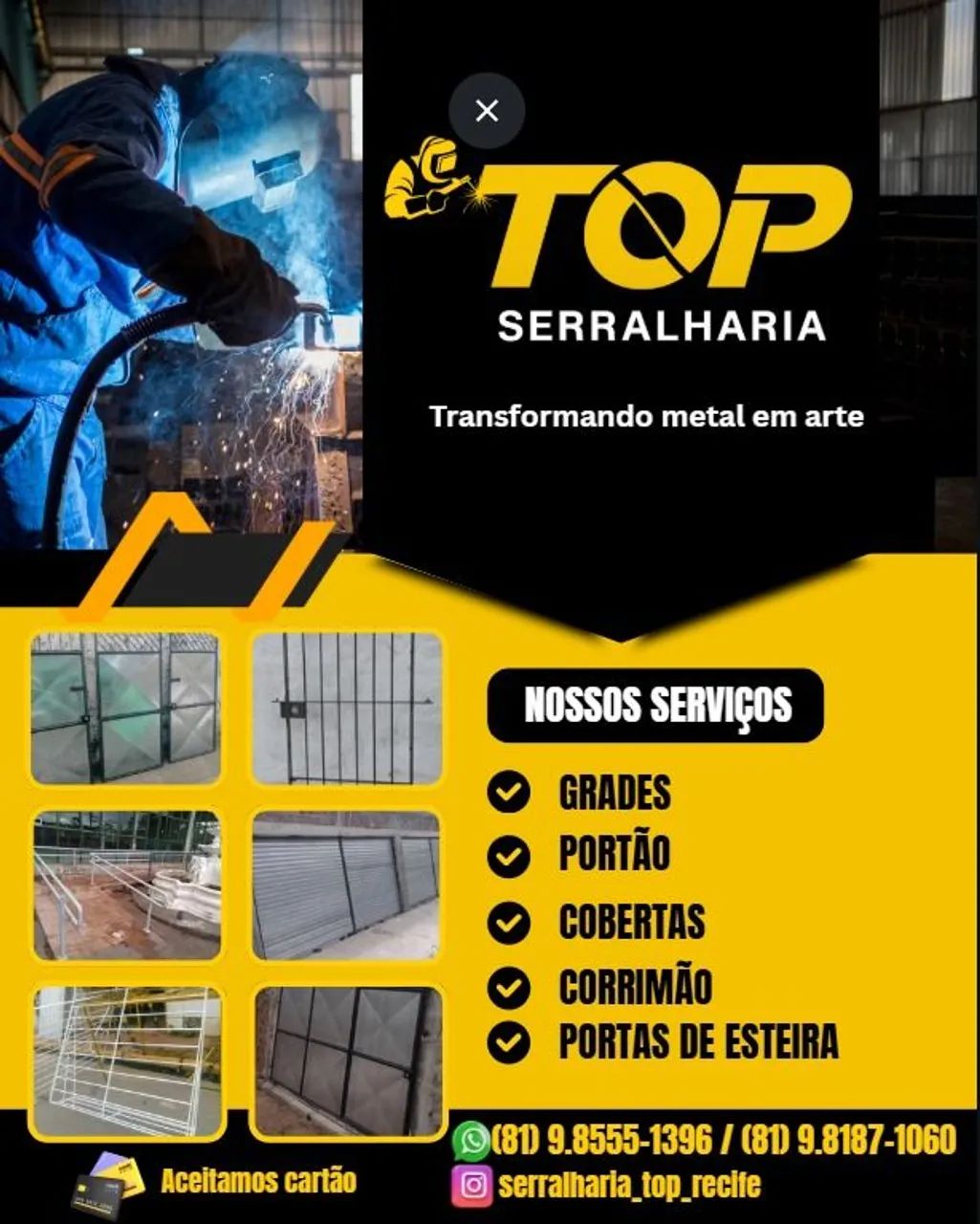 serralharia. Recife top"