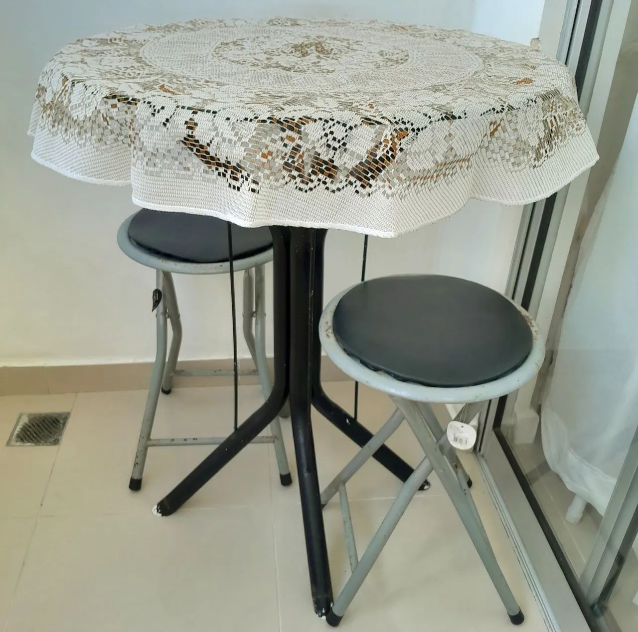 Nova! Toalha Mesa de Renda - Redonda - 80cm - Foto 6