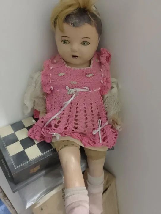 Boneca de porcelana antiga - Foto 2