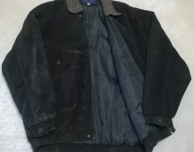 Jaqueta masculina de suede