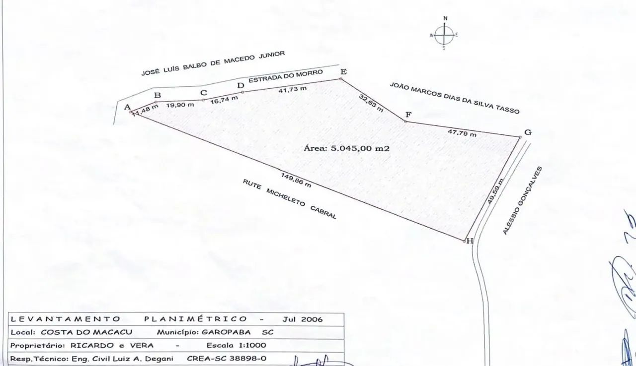 Imóvel para venda com 4396 metros quadrados em Costa do Macacu - Garopaba - SC - Foto 5