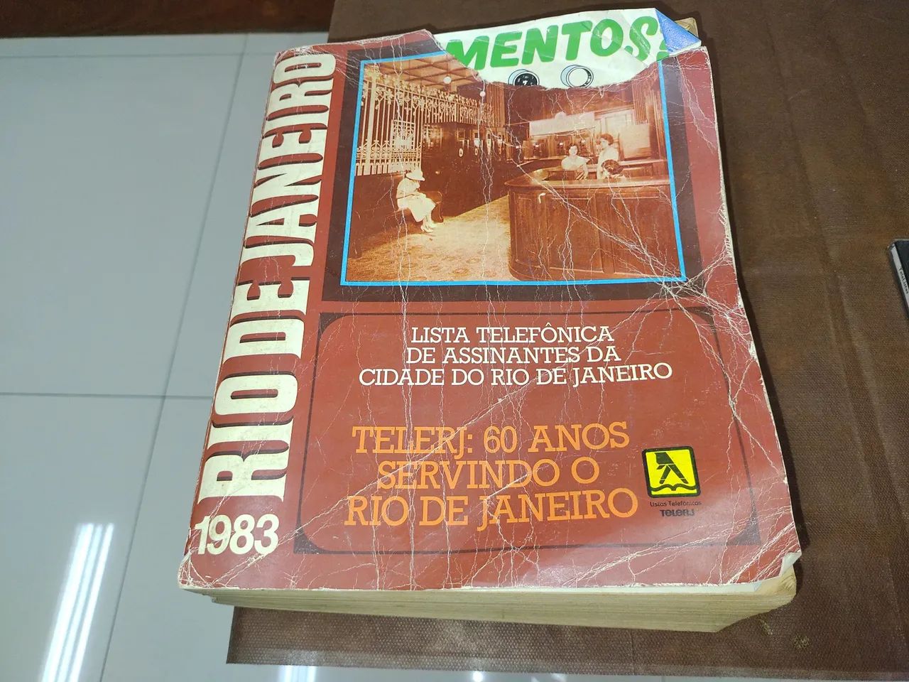 Lista Telefônica da cidade do R.J., ano 1983, antiguidade, original.