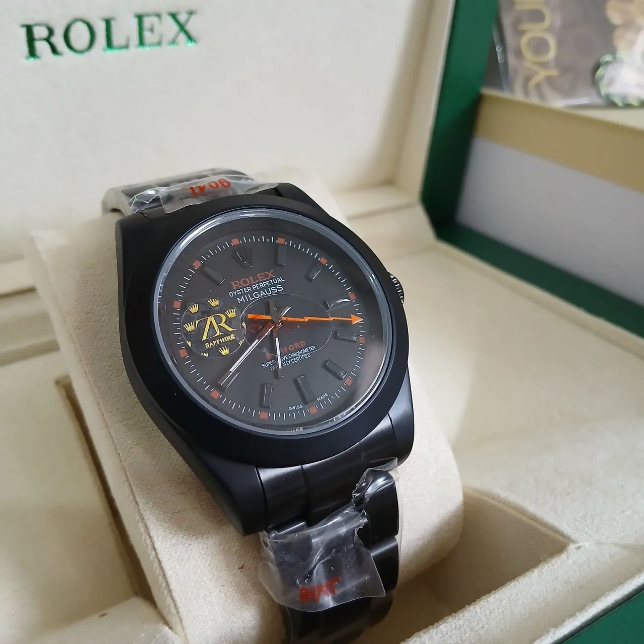 Rolex Milgauss Zaratsu Preto - Relógio de Luxo