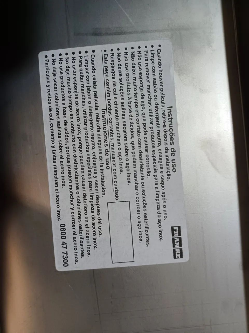 Cuba de aço inox Franke - Foto 2