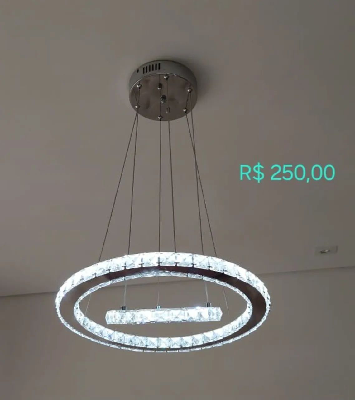 Lustre pendente Cristal 