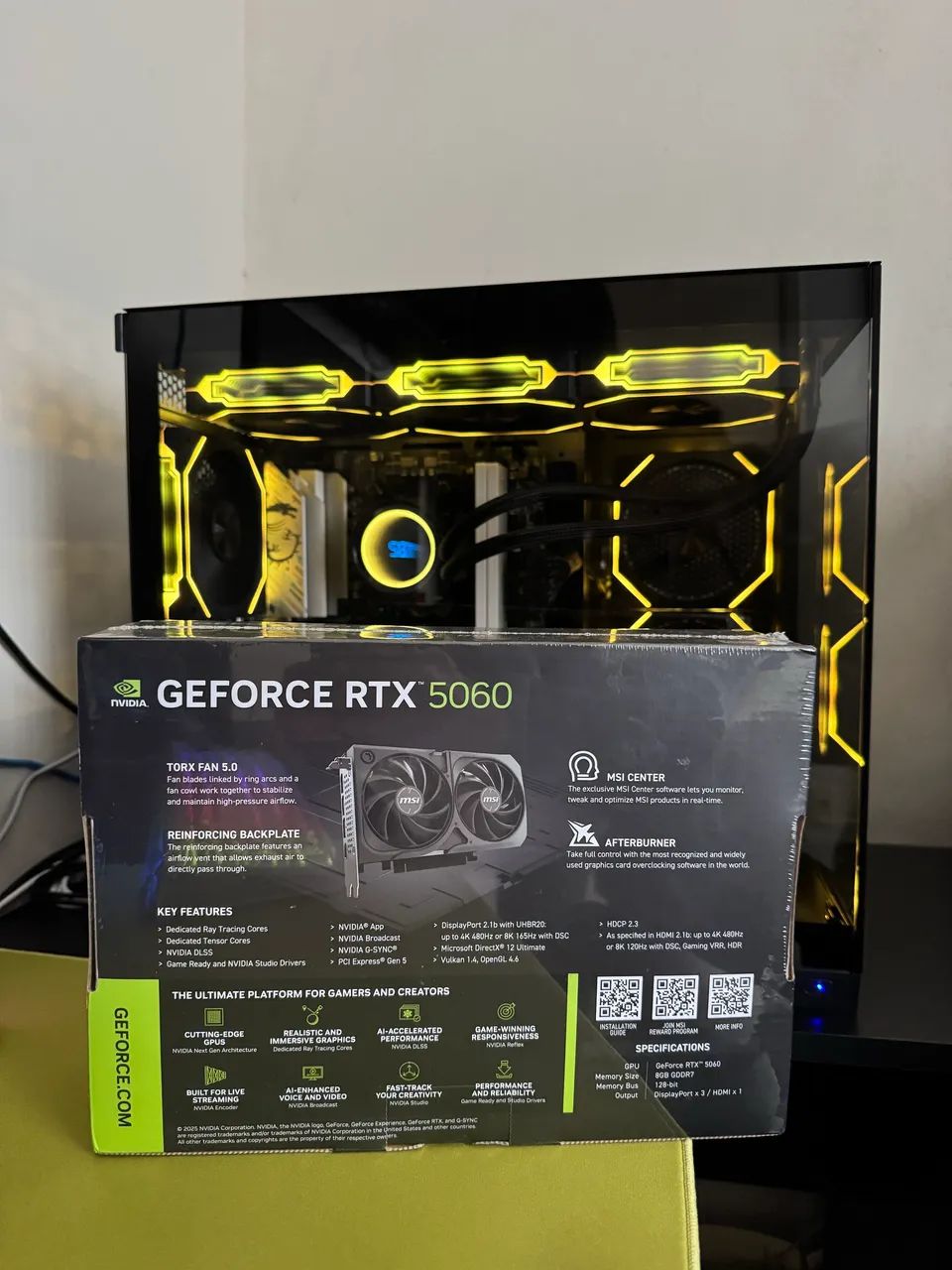 Placa de vídeo RTX 5060 8gb OC Shadow MSI LACRADA - Foto 2