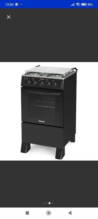 Fogão 4 Bocas Itatiaia automático- Preto