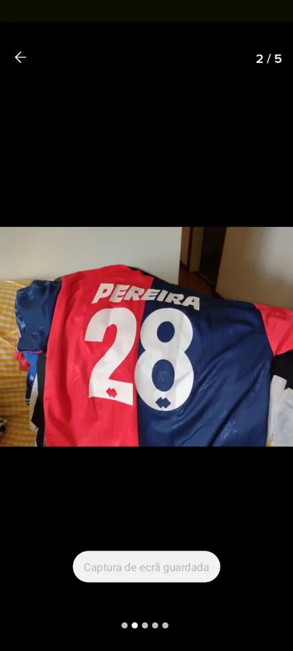 Camisa Genoa 1996-1997 Oficial 28 Pereira XL - Foto 2