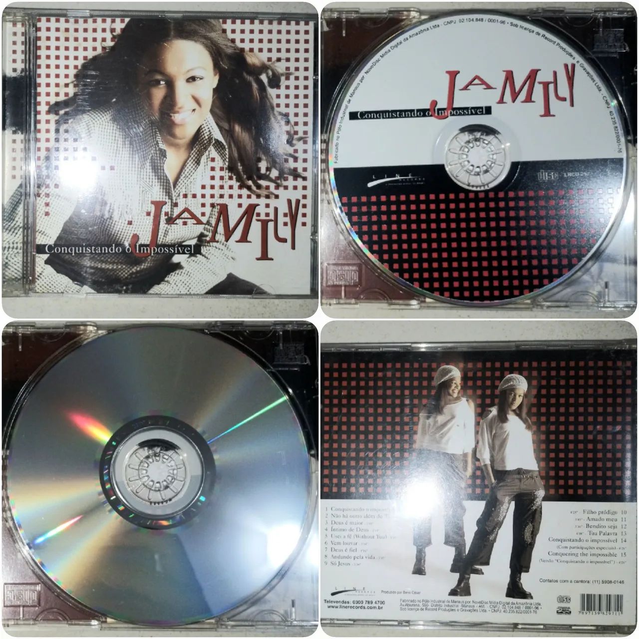 CD Gospel Jamilly Conquistando o Impossível Antigo - CDs, DVDs etc