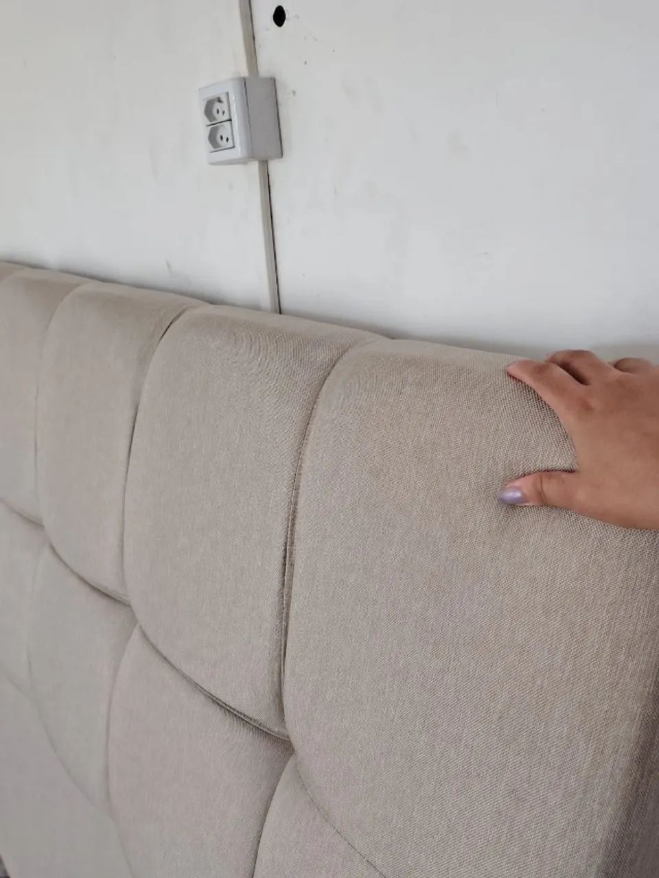 CABECEIRA ORTOBOM EM LINHO - Foto 4