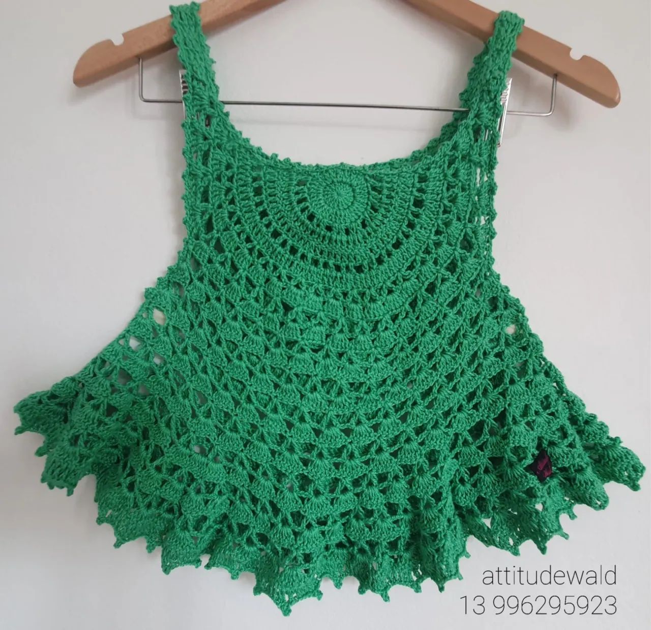 Blusa crochê tamanho único  - Foto 2