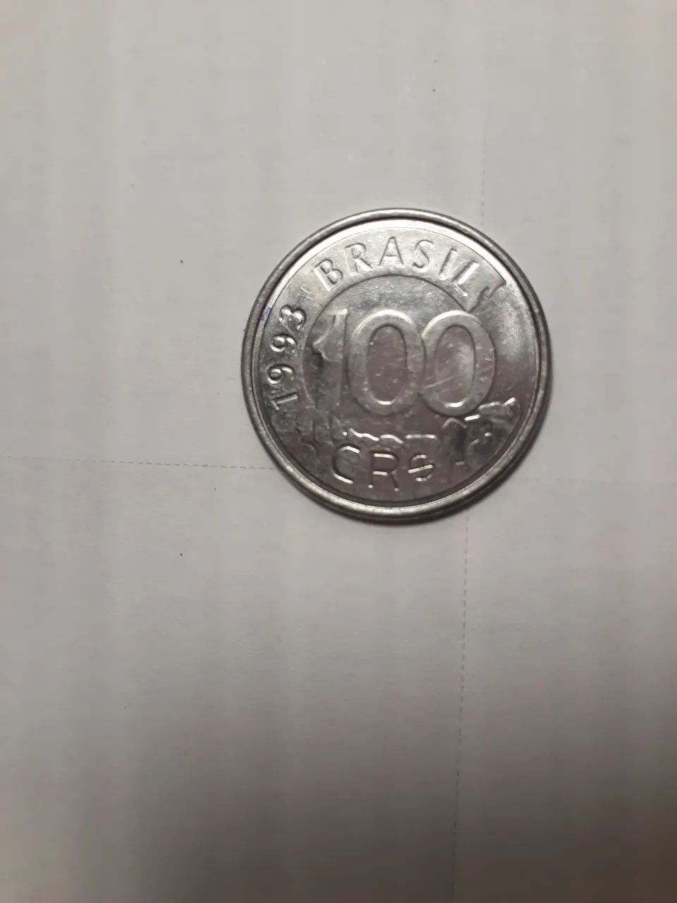 Moeda antiga 100 Cruzeiros 1993.