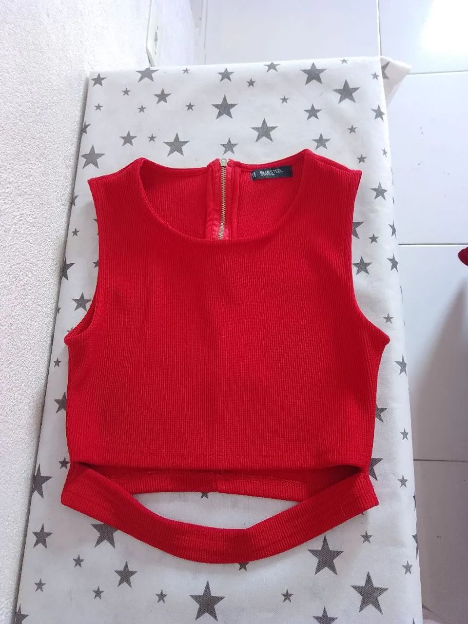 Cropped feminino vermelho 