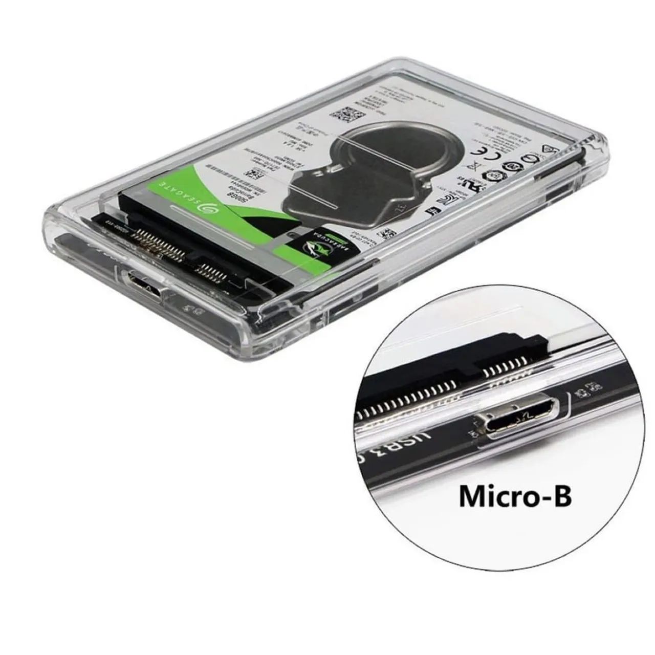 Case USB 3.0 com cabo HD/SSD 2.5'' - Foto 3