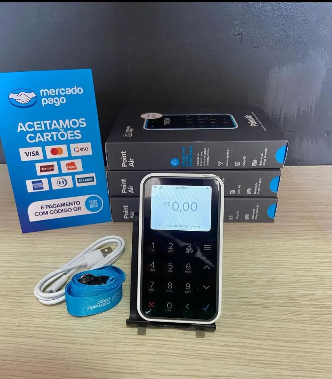 Maquina de cartão Point Air 4G Lacrada - Não precisa de celular!