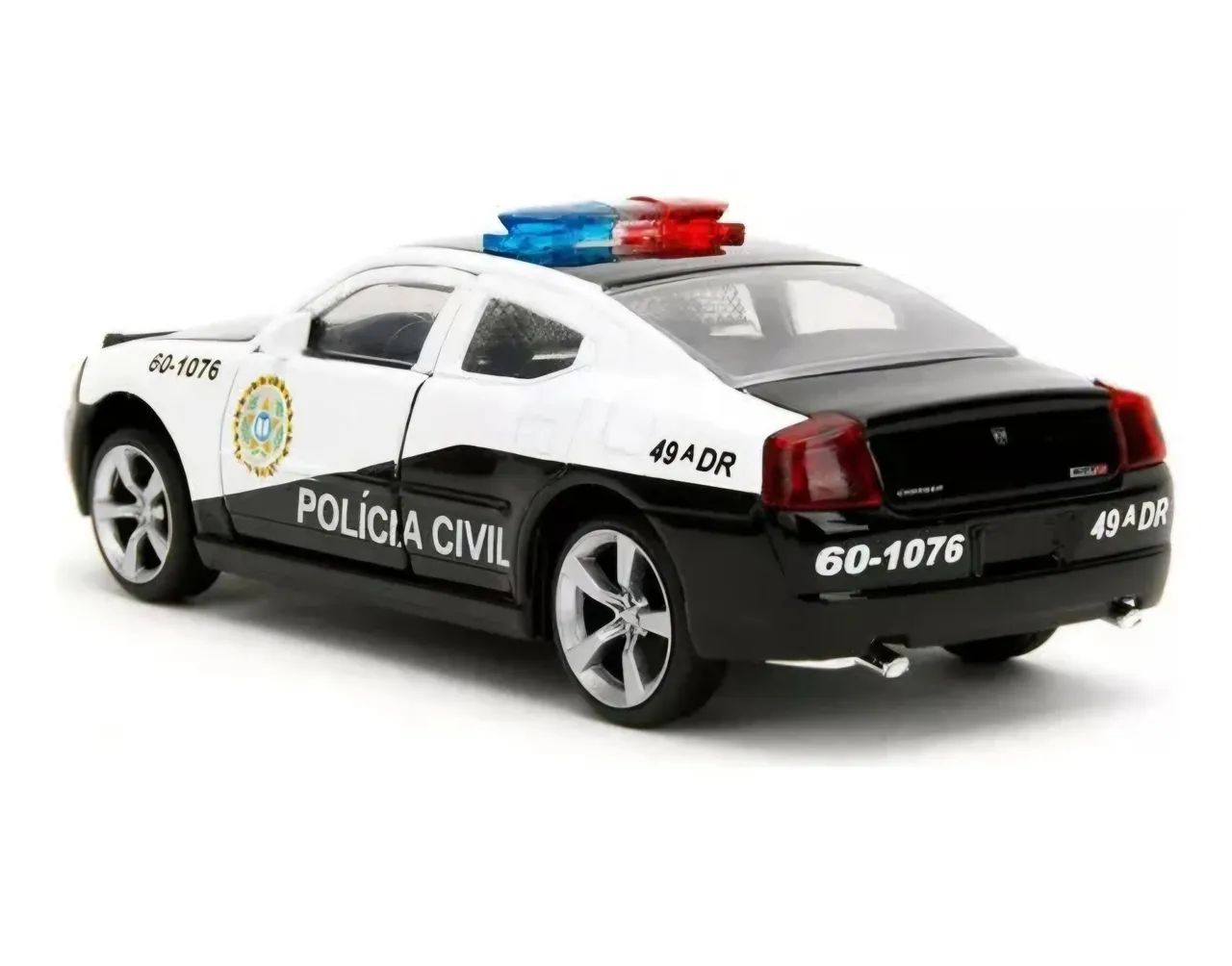 Miniatura Carro Dodge Charger Polícia Civil Fast & Furious Velozes E Furiosos Jada 1:32 - Foto 5