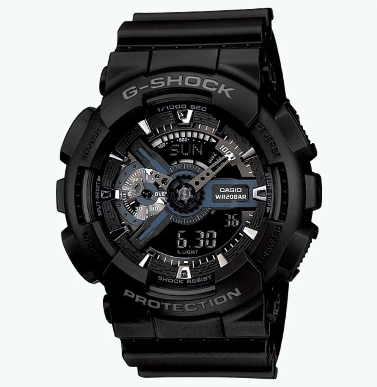 カシオ Relógio G-Shock 5146 WR20BAR Casio preto com detalhes Cinza