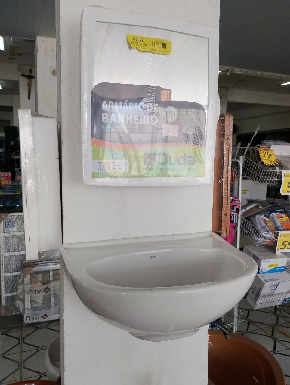 Pia de louça branca DECA