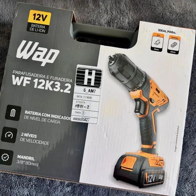 Parafusadeira e Furadeira WAP Sem Fio - Kit Completo com Acessórios e Maleta - Foto 4