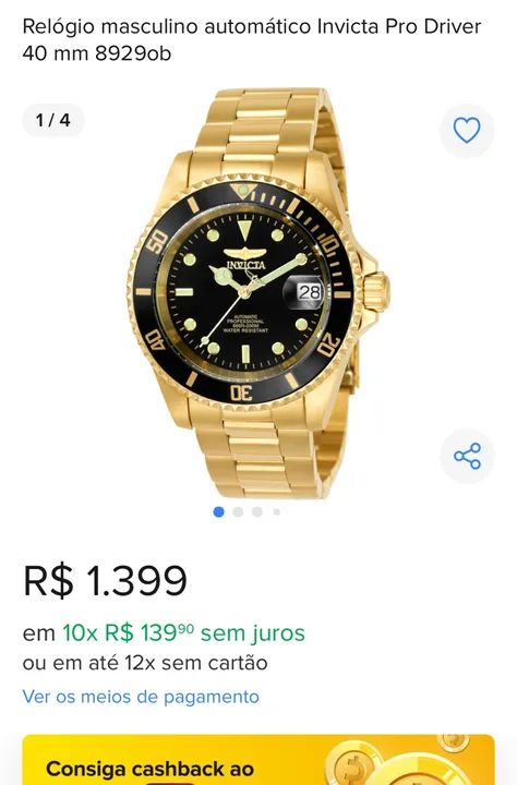 Relógio invicta 8929ob