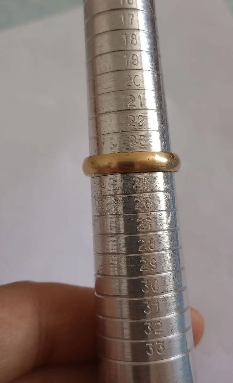 Aliança folheada ouro 18k - Foto 4