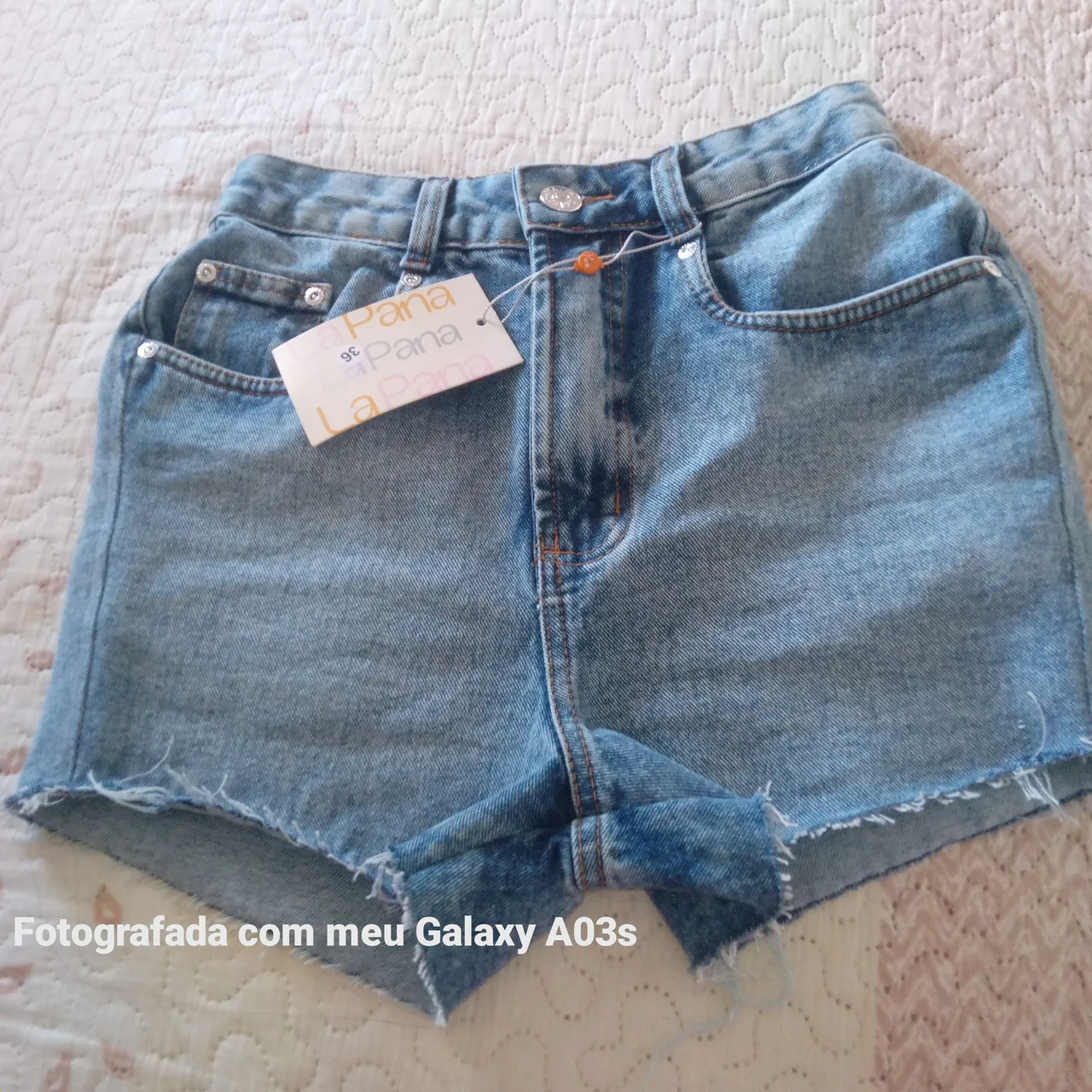 Shorts Jeans Feminino La Pana - Tamanho 36