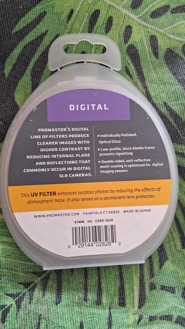 Filtro óptico de precisão Promaster 67mm lente digital HD UV fabricado no Japão - Foto 2