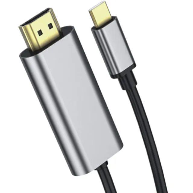 Cabo TIPO C X HDMI , 1.8m com base metálica e ponta banhada a ouro
